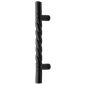 Black Iron Rustic Rope Pull Handle 305mm