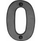 Black Iron Rustic Door Number 0 76mm