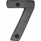 Black Iron Rustic Door Number 7 76mm