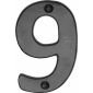 Black Iron Rustic Door Number 9 76mm