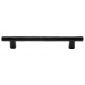 Black Iron Rustic Round Bar Cabinet Handle 128mm