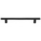 Black Iron Rustic Round Bar Cabinet Handle 160mm