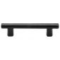 Black Iron Rustic Round Bar Cabinet Handle 96mm