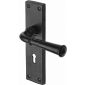 Black Iron Rustic Ashfield Lever Lock Door Handles