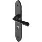 Black Iron Rustic Grafton Lever Lock Door Handles