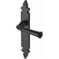 Black Iron Rustic Ludlow Lever Latch Door Handles