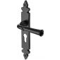 Black Iron Rustic Ludlow 48mm EURO Door Handles