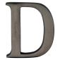 Matt Bronze Letter D 51mm