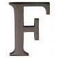 Matt Bronze Letter F 51mm