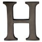 Matt Bronze Letter H 51mm