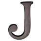 Matt Bronze Letter J 51mm