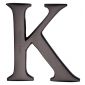 Matt Bronze Letter K 51mm