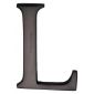 Matt Bronze Letter L 51mm