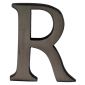 Matt Bronze Letter R 51mm