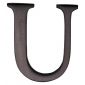 Matt Bronze Letter U 51mm