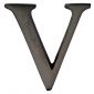 Matt Bronze Letter V 51mm