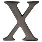 Matt Bronze Letter X 51mm