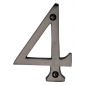 Matt Bronze Numeral 4 76mm