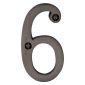 Matt Bronze Numeral 6 76mm