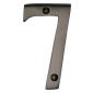 Matt Bronze Numeral 7 76mm