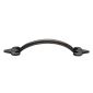 Rustic Pewter Fleur de Lys Cabinet Handle 203mm