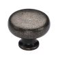Rustic Pewter Round Cabinet Knob 38mm