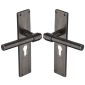 Rustic Pewter Fountain Euro Profile Door Handles
