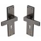 Rustic Pewter Cheswell Lever Lock Door Handles