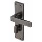 Rustic Pewter Cheswell Bathroom Door Handles