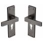 Rustic Pewter Cheswell Euro Profile Door Handles