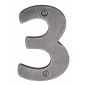 Rustic Pewter 76mm Door Number 3