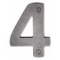 Rustic Pewter 76mm Door Number 4