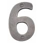 Rustic Pewter 76mm Door Number 6