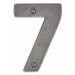 Rustic Pewter 76mm Door Number 7