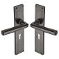 Rustic Pewter Octave Lever Lock Door Handles