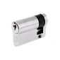 Polished Chrome 5 Pin Euro Single Cylinder 40mm