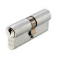 Satin Chrome 5 Pin Euro Double Cylinder 60mm