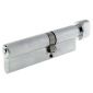 Satin Chrome Euro Offset Cylinder and Turn 40x30mm