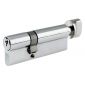 Polished Chrome Euro Offset Cylinder and Turn 30x40mm