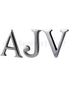 Letter B Silver in Polished Chrome House Door Letters All Door Types Including uPVC