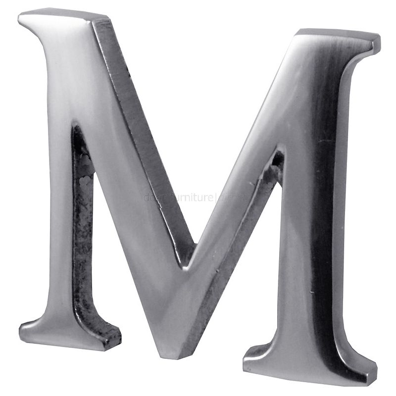 Polished Chrome Concealed Fix Front Door Letters A-Z 2in (51mm)