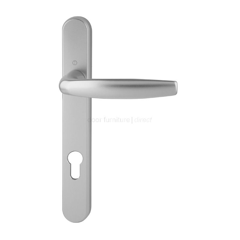 Hoppe Atlanta Silver Door Handle 92mm Centres