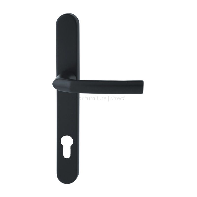 Hoppe Birmingham Black Door Handle 92mm Centres
