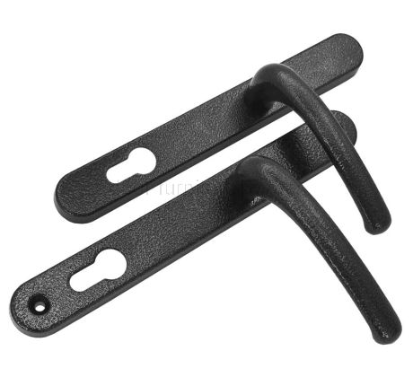 Fab and Fix Balmoral Antique Black Door Handles 92mm Centres