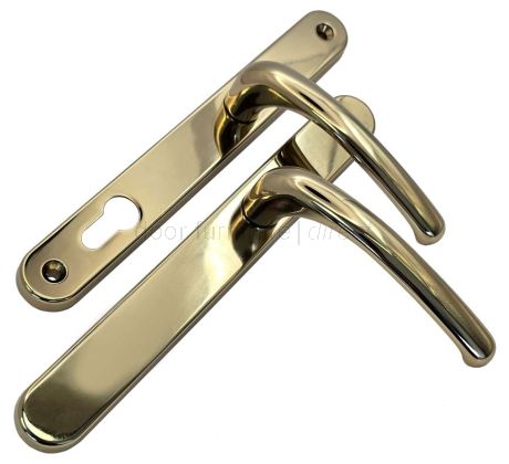 Fab and Fix Balmoral Hardex Gold Dummy Door Handles