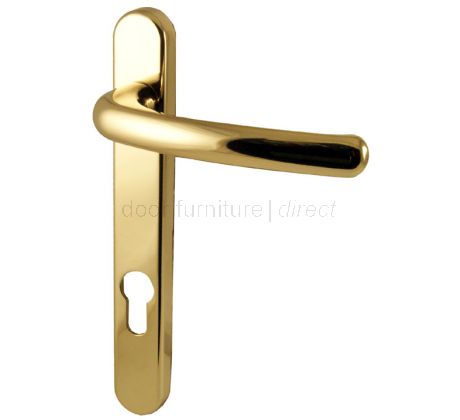 Fab and Fix Windsor Hardex Gold Door Handles 92mm Centres