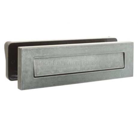 Fab and Fix Architectural Telescopic Letterplate Hardex Pewter