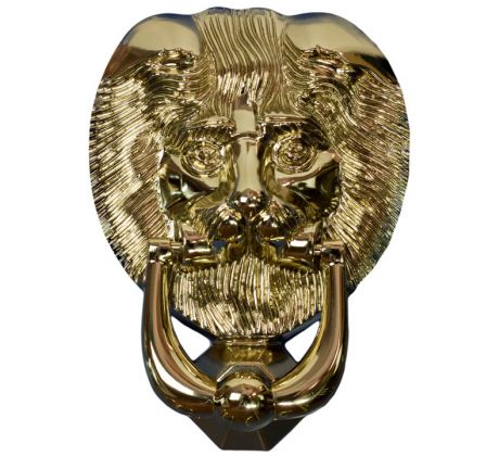 Fab and Fix Hardex Gold Lion Head Door Knocker