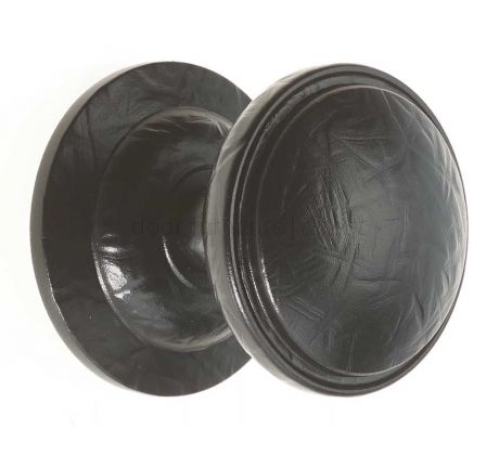 Fab and Fix Decorative Centre Door Knob 75mm Forged Black