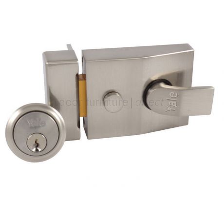 Yale 89 Satin Chrome Deadlocking Nightlatch